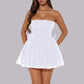 Sparkly Mini Dress – Elegant Strapless A-Line Cocktail Outfit