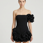 Strapless Ruffle Mini Dress