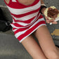 Striped Mini Slip Dress
