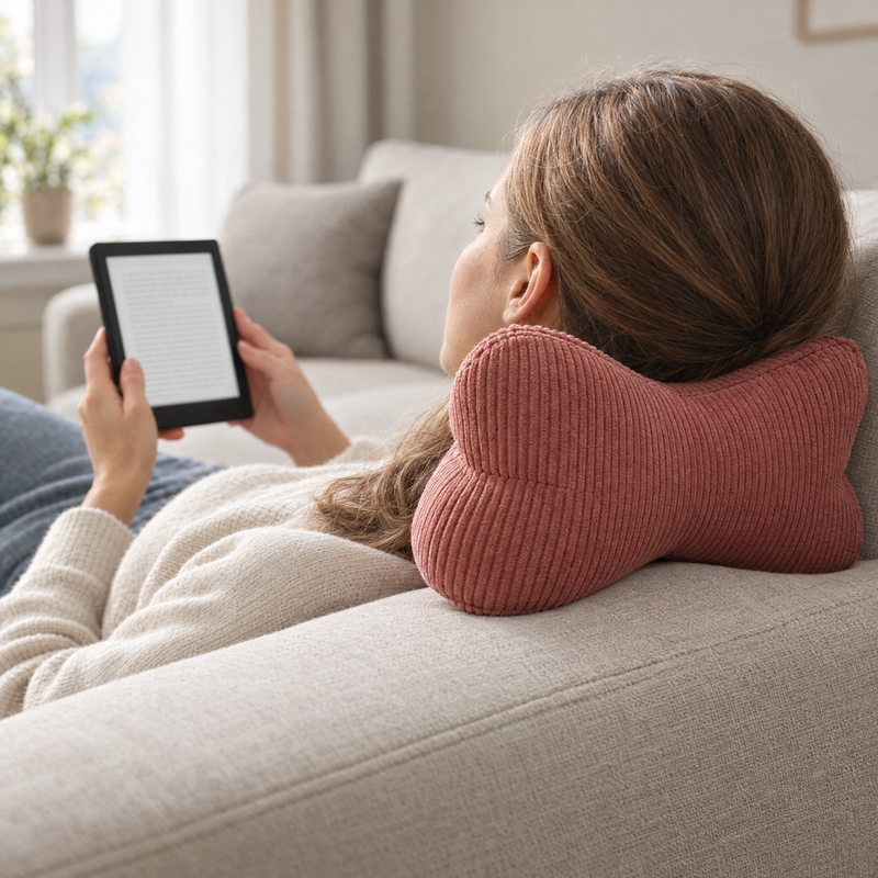 Structured Firm Support Bolster Cushion in Polyester