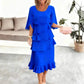 Summer Ruffle Dress – Stylish O-Neck Design for Versatile Occasions