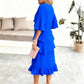 Summer Ruffle Dress – Stylish O-Neck Design for Versatile Occasions