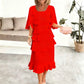 Summer Ruffle Dress – Stylish O-Neck Design for Versatile Occasions