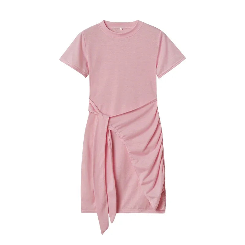 Summer Ruffle Sundress – Playful Bow Detail for Casual Outings