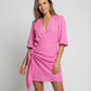 Summer V-Neck Dress – Chic Lace-Up Design for Versatile Occasions
