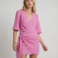 Summer V-Neck Dress – Chic Lace-Up Design for Versatile Occasions