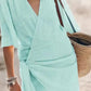 Summer V-Neck Dress – Chic Lace-Up Design for Versatile Occasions