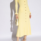 Sylvie Knit Midi Dress With Gold Button Details