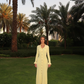 Sylvie Knit Midi Dress With Gold Button Details