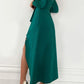 Timeless Elegant V-Neck Sheath Midi Dress