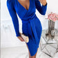 Timeless Elegant V-Neck Sheath Midi Dress