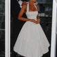 Timeless Esplendor White Halter Midi Dress