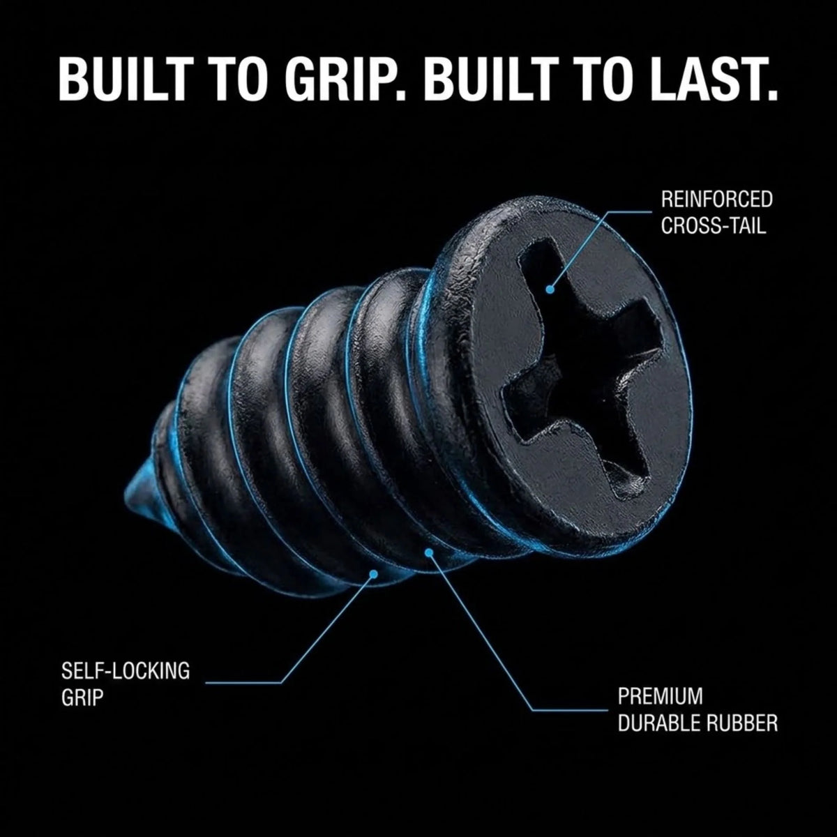 Tubeless Tyre Repair Kit featuring 100 durable spiral plugs for quick and efficient tire repairs on cars, motorcycles, and bicycles. 4
