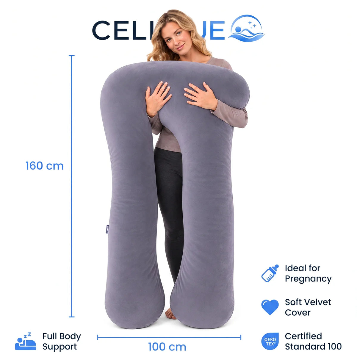 U Shaped Body Pillow for Sleeping & Relaxation - view 3