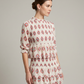 Vintage Floral Ruffle A-Line Mini Dress for Wedding Guest Style