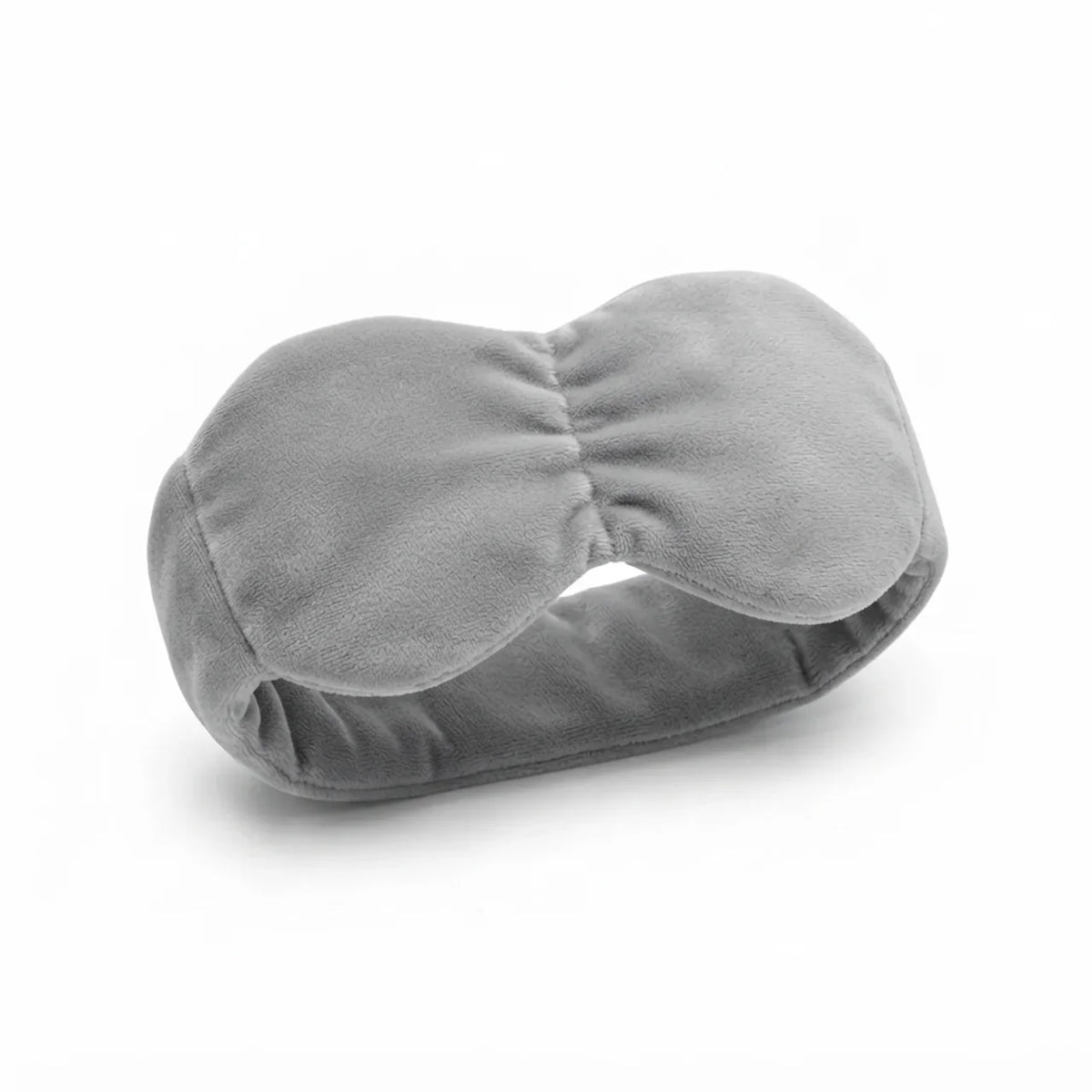 Weighted sleep mask with adjustable strap, featuring a light-blocking design for optimal rest during travel, ideal for sleep and meditation. 0