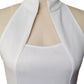 White Gown – Elegant Sleeveless Slim Fit for Holiday Celebrations