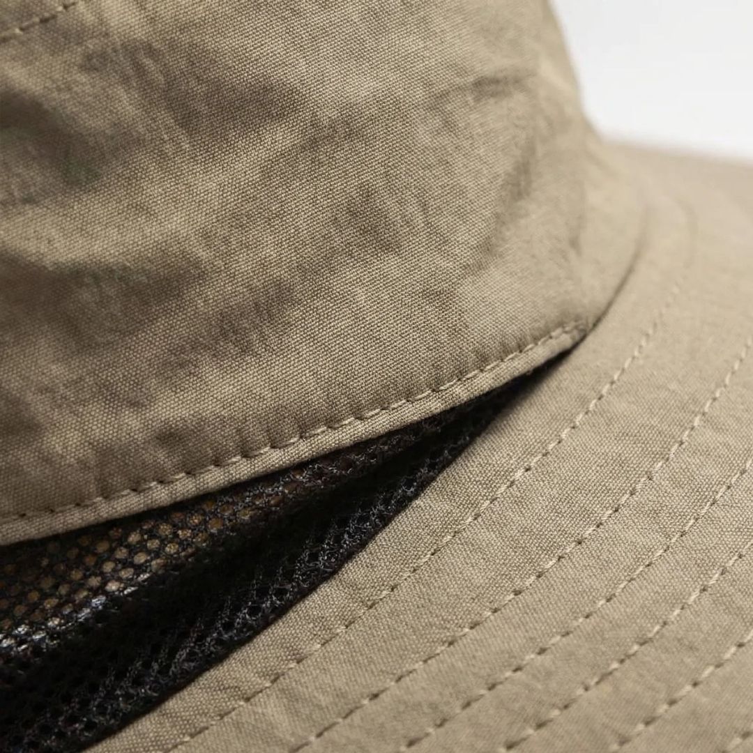 Wide brim sun hat with neck flap, made of UPF 50+ nylon, designed for men and women, adjustable and packable for outdoor protection 15