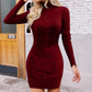 Women's A Line Knit Cozy Chic Sweater Dress