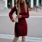 Women's A Line Knit Cozy Chic Sweater Dress