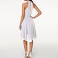 Women's Halter Neckline Cocktail Midi Dress