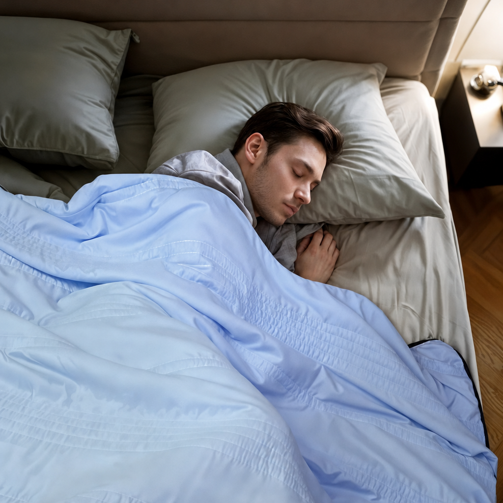 Cellvue cooling moisture-wicking blanket in Sky Blue